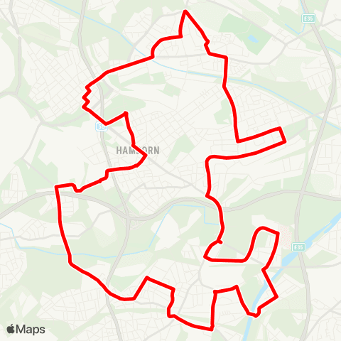 VRR DU-Obermeiderich - Meiderich - Beeck - Hamborn - Marxloh - Röttgersbach - Neumühl - DU-Obermeiderich map