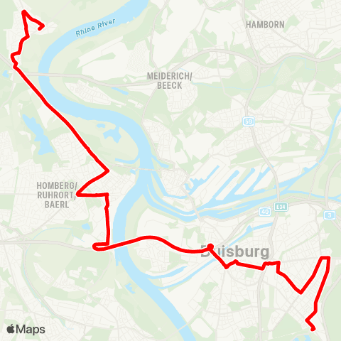 VRR DU-Baerl - Homberg - Stadtmitte - DU-Neudorf map