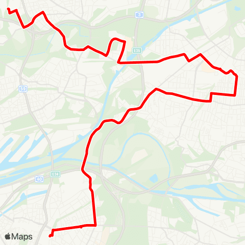 VRR DU-Hamborn - DU-Landschaftspark - OB-Oberhausen HBF - DU-Obermeiderich Bf - Duissern - Neudorf - DU-Hbf Osteingang map