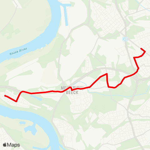 VRR DU - Neumühl - Röttgersbach - Marxloh - DU-Hamborn - Meiderich map