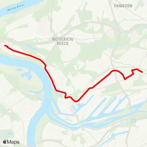 VRR DU - Neumühl - Röttgersbach - Marxloh - DU-Hamborn - Meiderich map