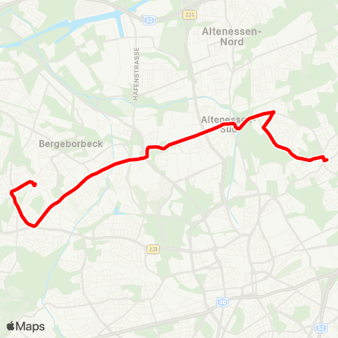 VRR Borbeck - Altenessen - Stoppenberg map