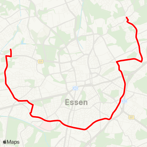 VRR Schölerpad - Rüttenscheid - Stoppenberg map