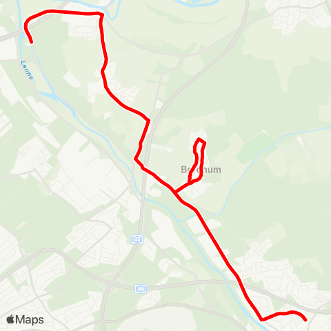 VRR Rundturnhalle - Berchum - Garenfeld - Buschmühle map