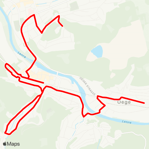 VRR GS Auf der Heide - Hohenlimburg Bf - Wesselbach - Hoesch Siedlung map