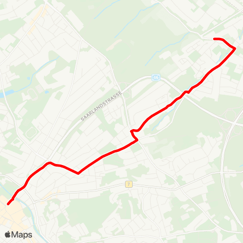 VRR Stadtmitte - Tondernstr. - Halden map