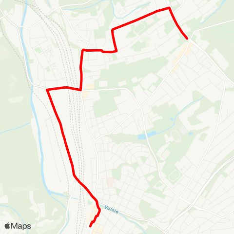 VRR Hagen Hbf - Eckesey - Boelerheide - Lönsweg - Loxbaum map