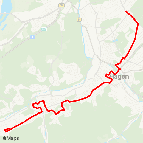 VRR Gabelsberger Str. - Kipperstr. - Haspe - Wehringhausen - Stadtmitte - Hoheleye - Loxbaum map