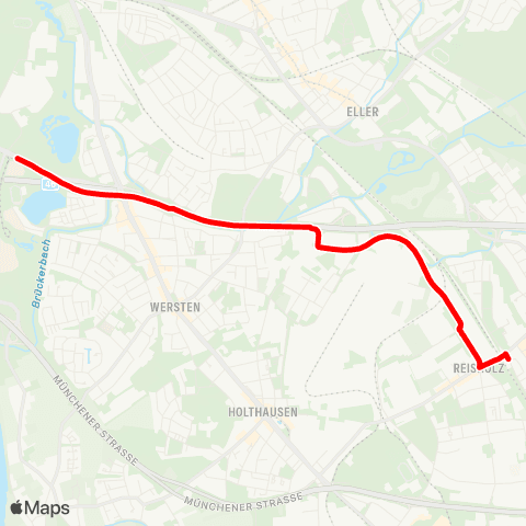 VRR D-Reisholz - IKEA - Werstener Dorfstraße - D-Südpark map