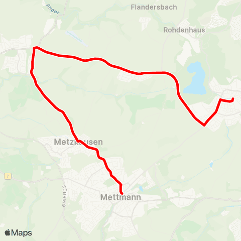 VRR Wülfrath, Stadtmitte - Ratingen-Homberg - ME-Siedlung Kaldenberg - ME-Jubiläumsplatz map