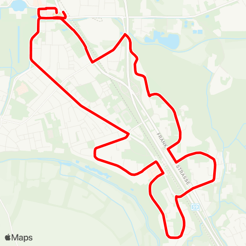 VRR D-Benrath - D-Garath , Ostseite - Jakob-Kneip-Straße - D-Garath , Westseite - D-Benrath map