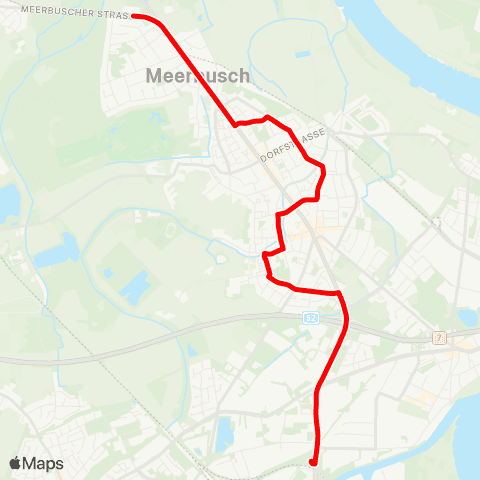 VRR NE-Am Kaiser - D-Handweiser - Mb., Johann-Wienands-Platz - Christuskirche - Büderich - Meerbusch, Haus Meer map