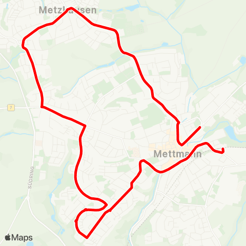 VRR Mettmann-Stadtwald - Mettmann, Rathaus - Mettmann West - Metzkausen - Jubiläumsplatz - Mettmann, Seibelstraße map