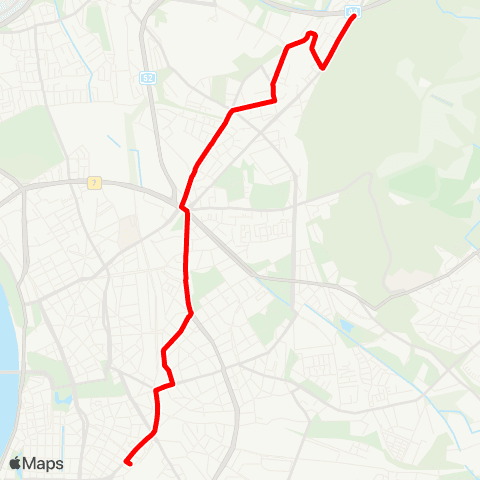 VRR Düsseldorf Hbf - Brehmplatz - Heinrichstraße - D-Rath Mitte - D-Hubertushain map
