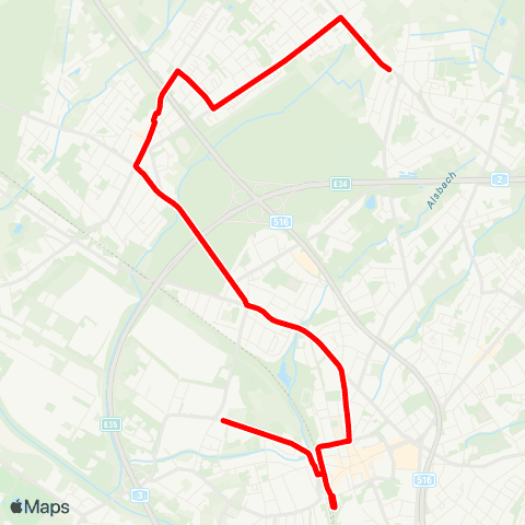 VRR Falkestr. - Schmachtend. - Weierstr. map