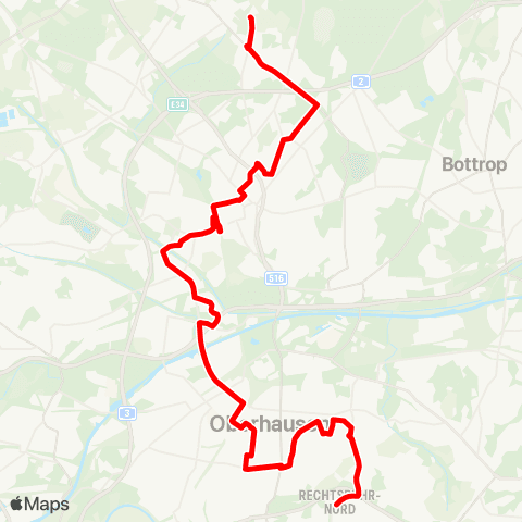 VRR Falkestr. - Sterkrade Bf. - Buschhausen - OB-Hbf. - Wehrstr. - Dümpten - MH-Heifesk. map