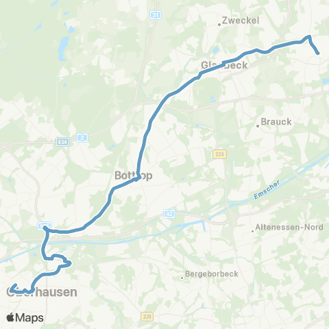 VRR Concordiahaus - GE-Buer Rathaus map