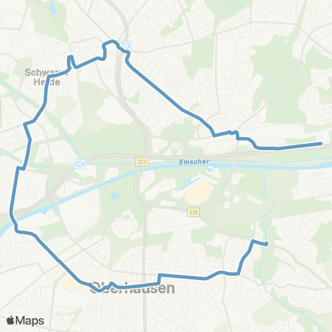 VRR Breilstr. - Osterfeld - Sterkrade Bf. - OB-Hbf. - Liebknechtstr. - E-Unterstr. map
