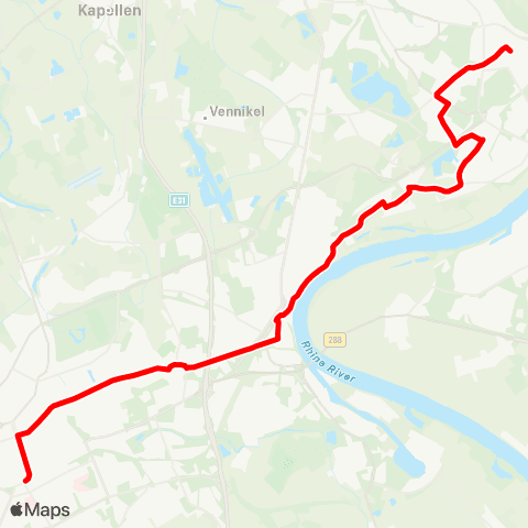 VRR Krefeld Hbf - Bockum - Uerdingen - KR-Chempark - Duisburg-Rheinhausen map