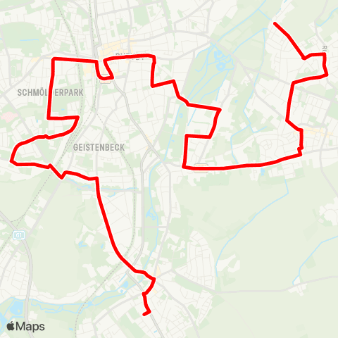 VRR Odenkirchen - Hockstein - Marienplatz - Giesenkirchen - Tackhütte map