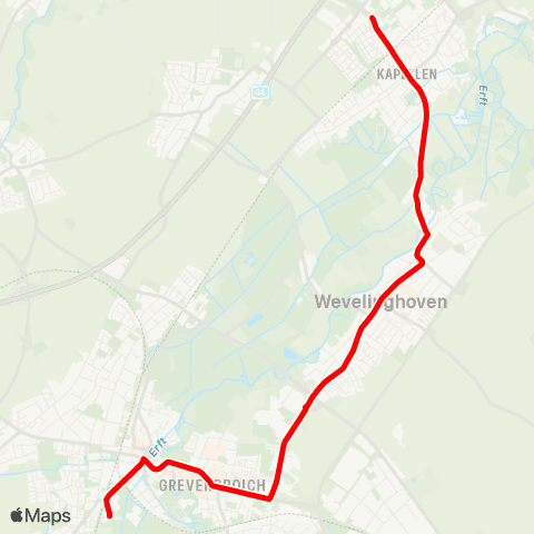 VRR Pascal Gymnasium - Kapellen Wevelinghoven Bahnhof map