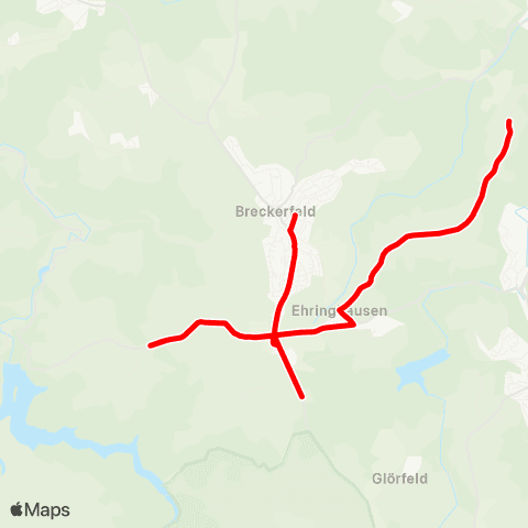 VRR Burg - Breckerfeld Schule (Verkehrt nur an Schultagen) map