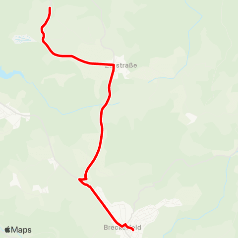 VRR Kalthausen - Breckerfeld Schule ( Verkehrt nur an Schultagen ) map