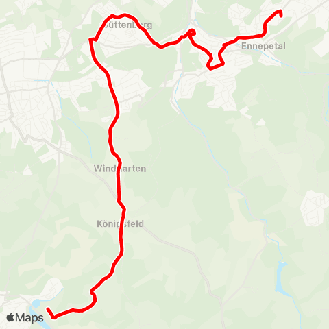 VRR Ennepetal Realschule - Friedfeld map