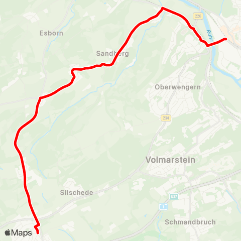 VRR Silschede Mitte - Wetter Bf map