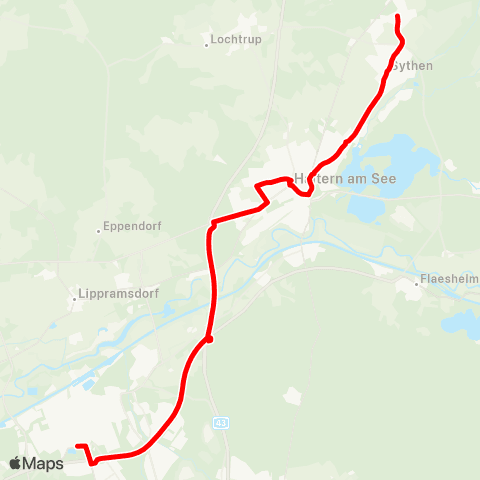 VRR Haltern am See Lehmbraken Mitte - Sythen - Kärntner Platz - Marl Chemiepark Marl map