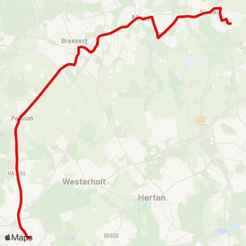 VRR Wacholderstr. - GE-Buer Rathaus map
