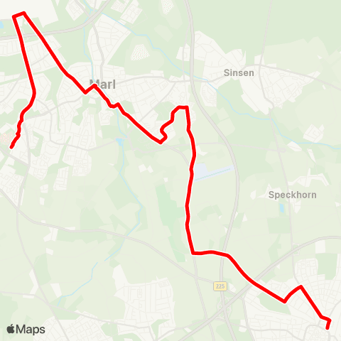 VRR Marl Mitte - Chemiepark Marl - Hüls Süd - Lenkerbeck - RE Hb map