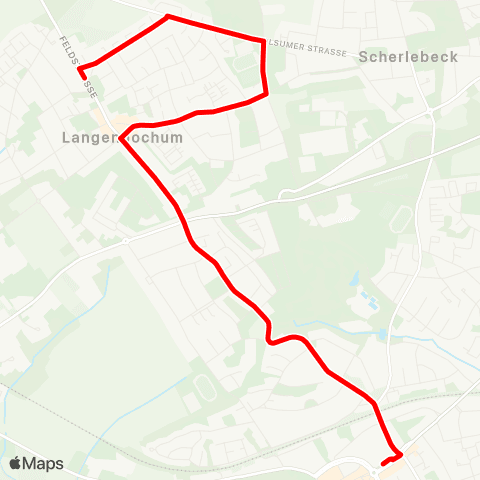 VRR Herten Mitte - Herten-Langenbochum Buschstr. map