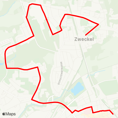 VRR Buerer Str. - Zweckel Mitte / Bf map