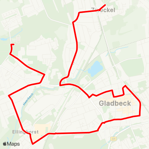 VRR Zweckel Mitte / Bf - Am Park map