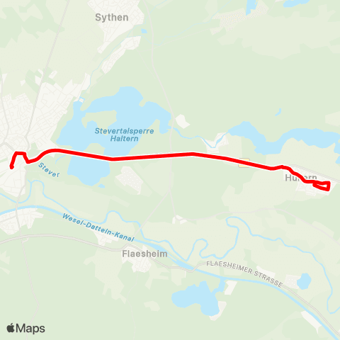 VRR Haltern am See Bf - Hullern Ehrenmal map