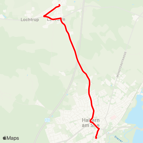 VRR Haltern am See Lavesum (-Ketteler Hof) - Haltern am See Bf map