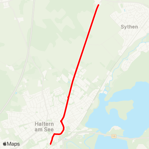 VRR Haltern am See Bf - Drügen Pütt map