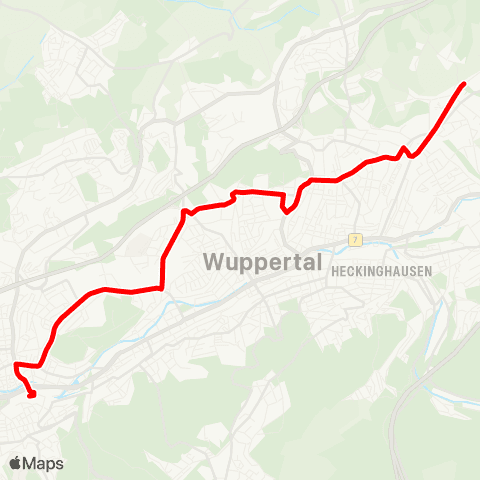VRR W-Elberfeld - Wichlinghausen - Nächstebreck map