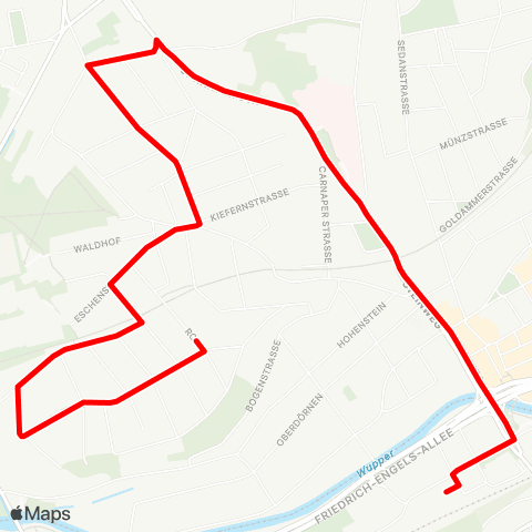 VRR Rott - W-Barmen map