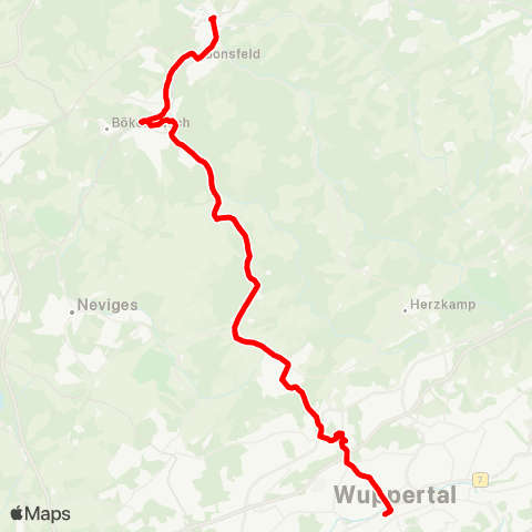 VRR Barmen Bf - Nierenhof Busb. map
