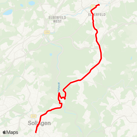 VRR Wuppertal Hbf - Graf-Wilhelm-Platz map