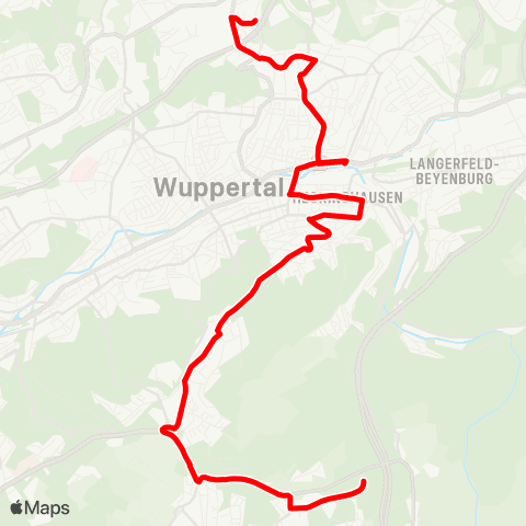 VRR Markland - Blombach Schleife map