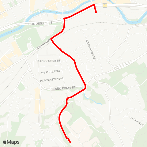 VRR Uni-Express Universität - Historische Stadthalle (Hbf) map