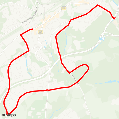 VRR Wülfrath Aprath Bf - Wuppertal Vohwinkel Schwebebahn - Zoo / Stadion Wuppertal Zoo / Stadion - Rabenweg map