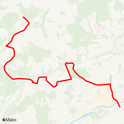 VRR Birkenhöhe Schleife - Morianstraße (Hbf) map
