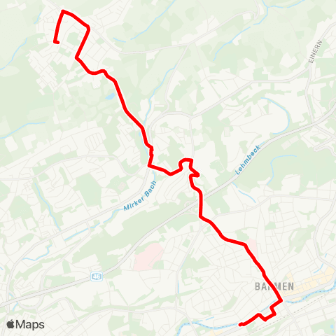 VRR Am Handweiser - Raukamp Schleife - Adlerbrücke map