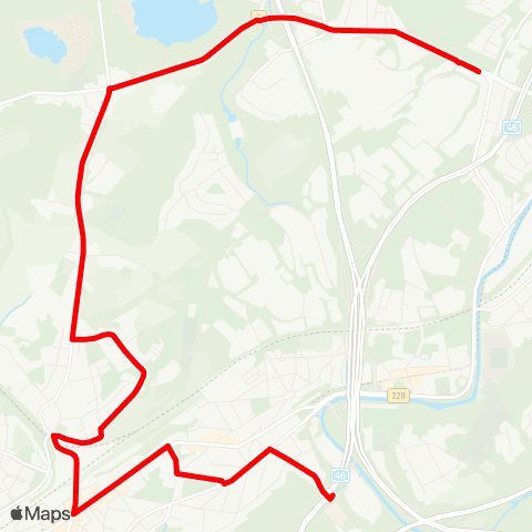 VRR Schule Florian-Geyer - Vohwinkel Bf - Düsseldorfer Straße map