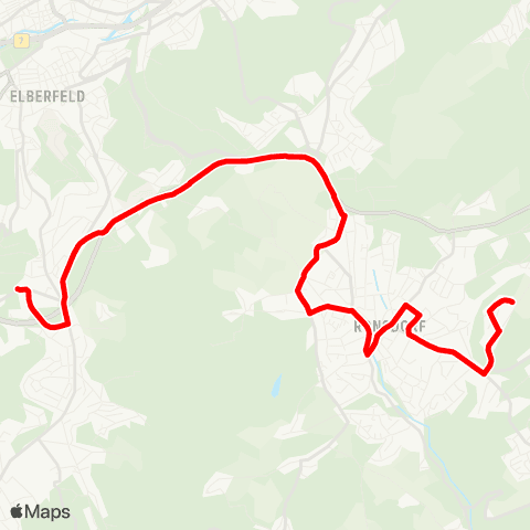 VRR Schulzentrum Süd - Ronsdorf Gesamtschule Ronsdorf - Hauptbahnhof map