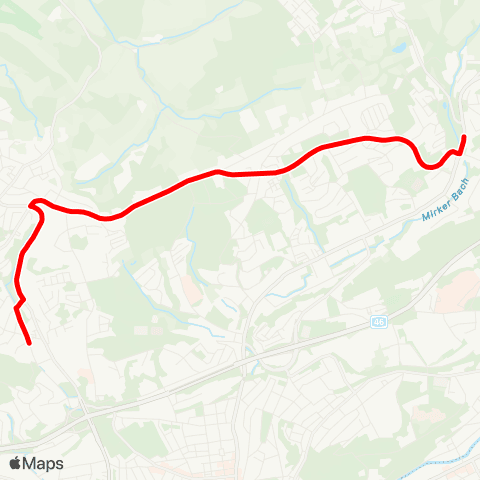 VRR Schule Kruppstraße - Raukamp Schleife map